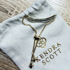 Kendra Scott Gold Bracelet with Clear Accents